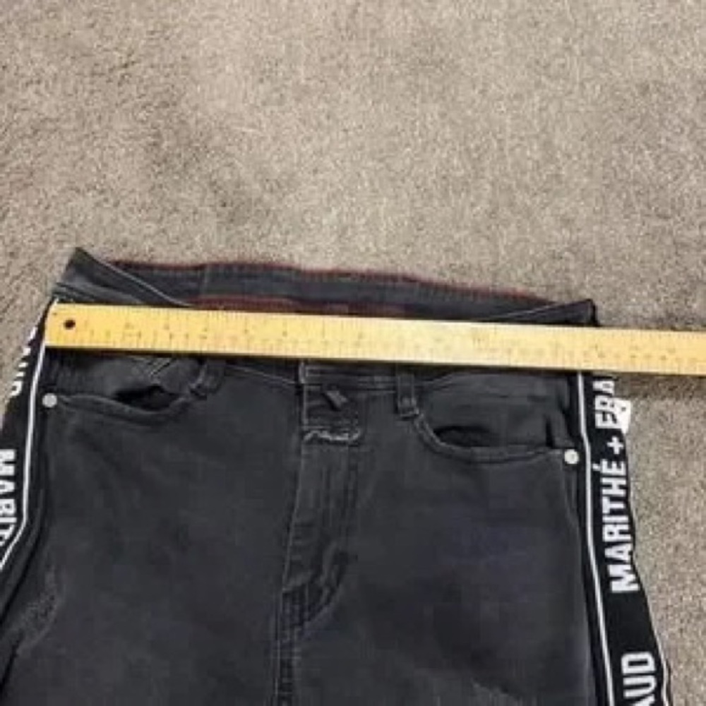 Black Skinny Jeans with Side Logo Tape - Picture 4 of 11